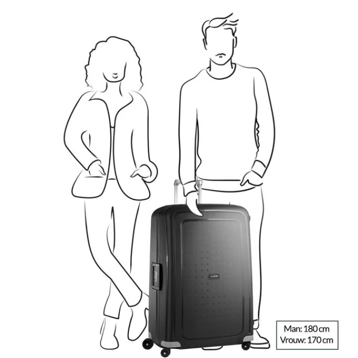 Reistrolleys|Reiskoffers>Samsonite S'Cure Spinner 81 dark blue
