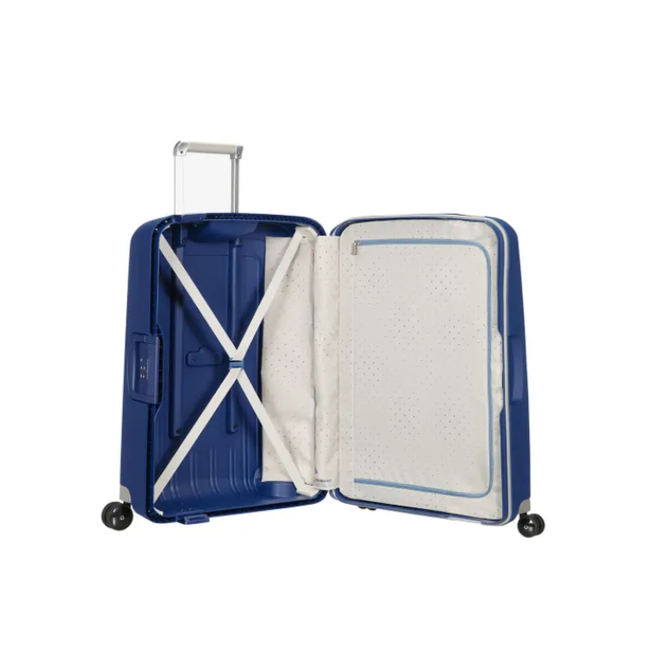 Reistrolleys|Reiskoffers>Samsonite S'Cure Spinner 81 dark blue