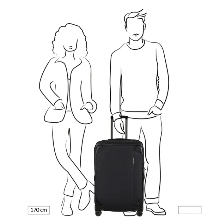 Reistrolleys|Reiskoffers>Samsonite Splendix Spinner 67 DF EXP black