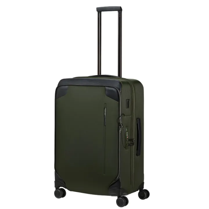 Reistrolleys|Reiskoffers>Samsonite Splendix Spinner 67 DF EXP green/black