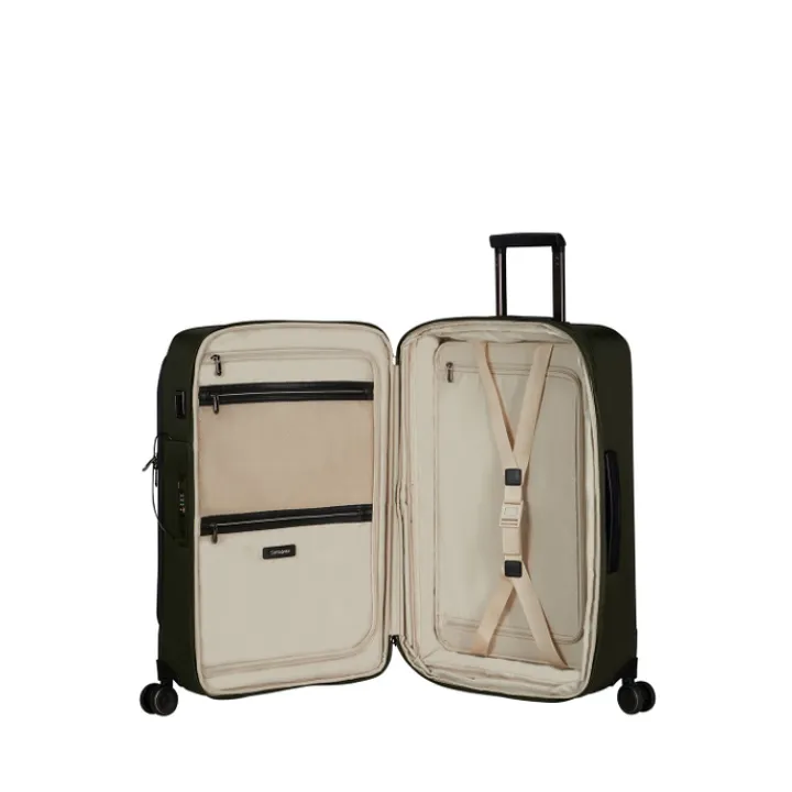 Reistrolleys|Reiskoffers>Samsonite Splendix Spinner 67 DF EXP green/black