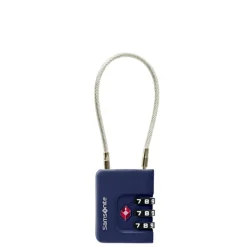 Koffersloten>Samsonite TA Revolution Cablelock 3 Dial TSA midnight blue