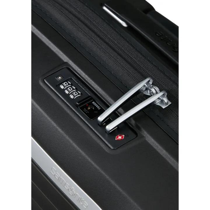 Transavia Trolleys|Handbagage Trolleys>Samsonite Upscape Spinner 45/16 Expandable Underseater black