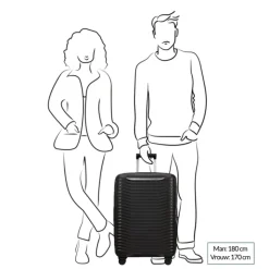 Reistrolleys|Reiskoffers>Samsonite Upscape Spinner 68 Expandable black