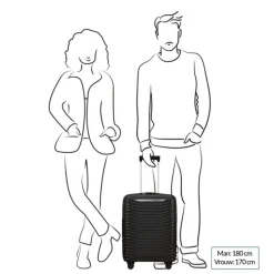 Transavia Trolleys|Ryanair Trolleys>Samsonite Upscape Spinner 55 Expandable blue nights