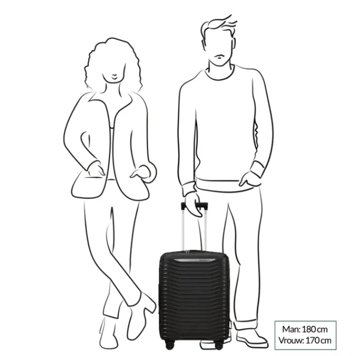 Transavia Trolleys|Ryanair Trolleys>Samsonite Upscape Spinner 55 Expandable blue nights