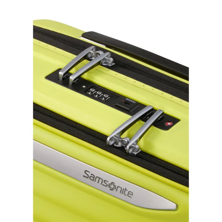 Transavia Trolleys|Handbagage Trolleys>Samsonite Upscape Spinner 55/20 Expandable Easy Access lime