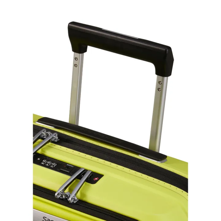 Transavia Trolleys|Handbagage Trolleys>Samsonite Upscape Spinner 55/20 Expandable Easy Access lime