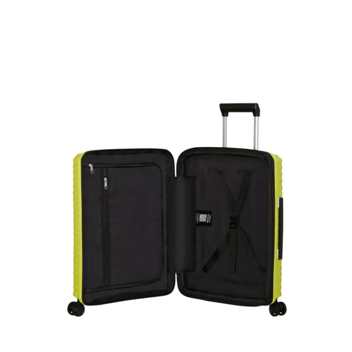 Transavia Trolleys|Handbagage Trolleys>Samsonite Upscape Spinner 55/20 Expandable Easy Access lime