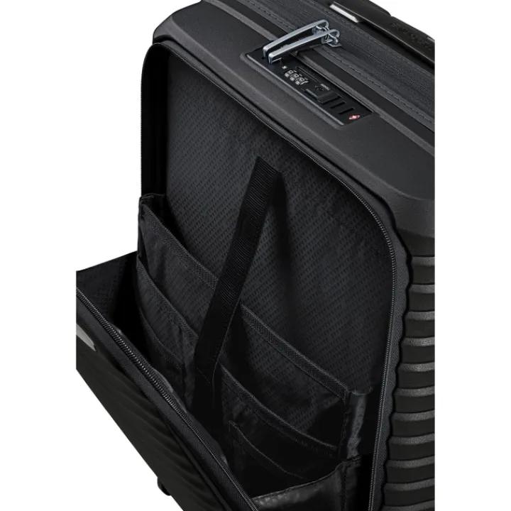 Transavia Trolleys|Handbagage Trolleys>Samsonite Upscape Spinner 55 Exp Easy Access black