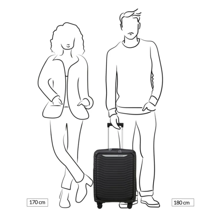 Handbagage Trolleys|Transavia Trolleys>Samsonite Upscape Spinner 55 Exp Easy Access yellow