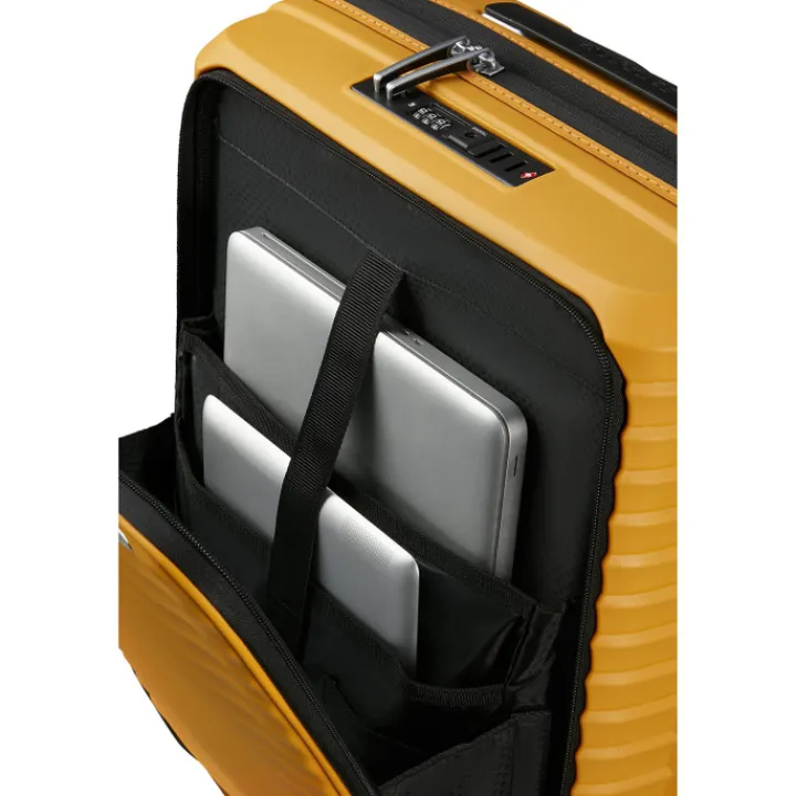 Handbagage Trolleys|Transavia Trolleys>Samsonite Upscape Spinner 55 Exp Easy Access yellow