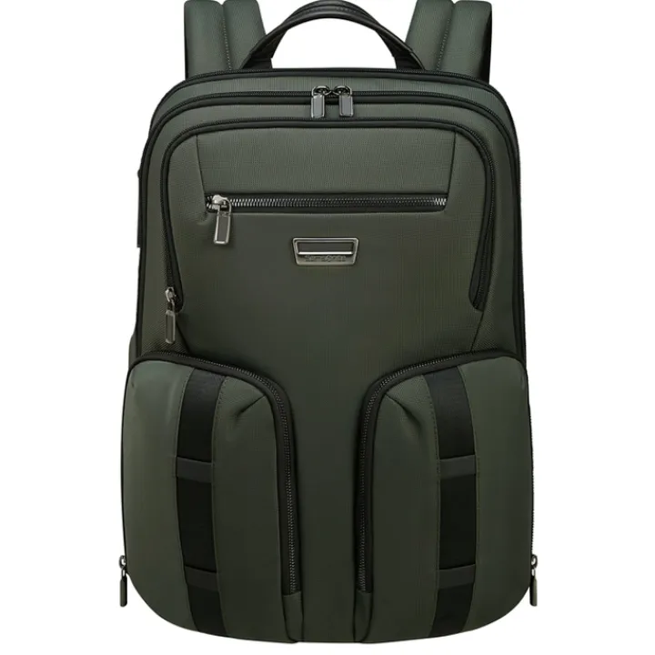 Kleine Rugzakken|Heren Rugzakken>Samsonite Urban-Eye Backpack 15.6" 2 Pockets green