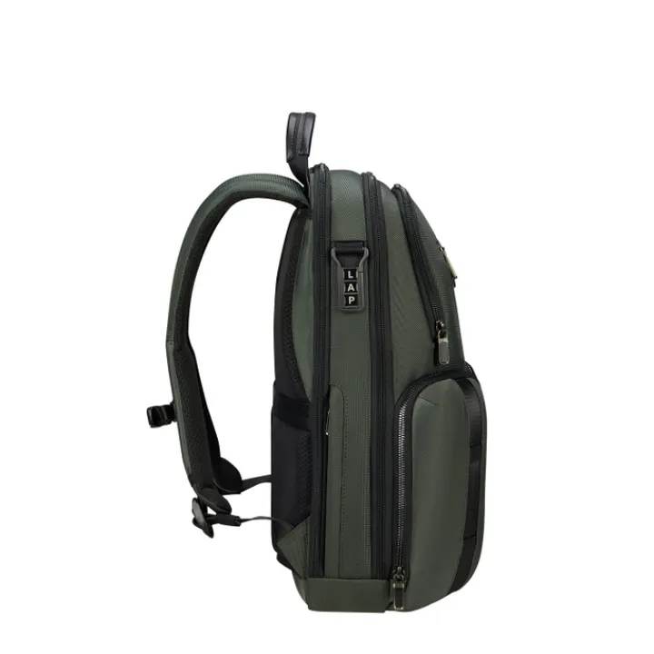Kleine Rugzakken|Heren Rugzakken>Samsonite Urban-Eye Backpack 15.6" 2 Pockets green