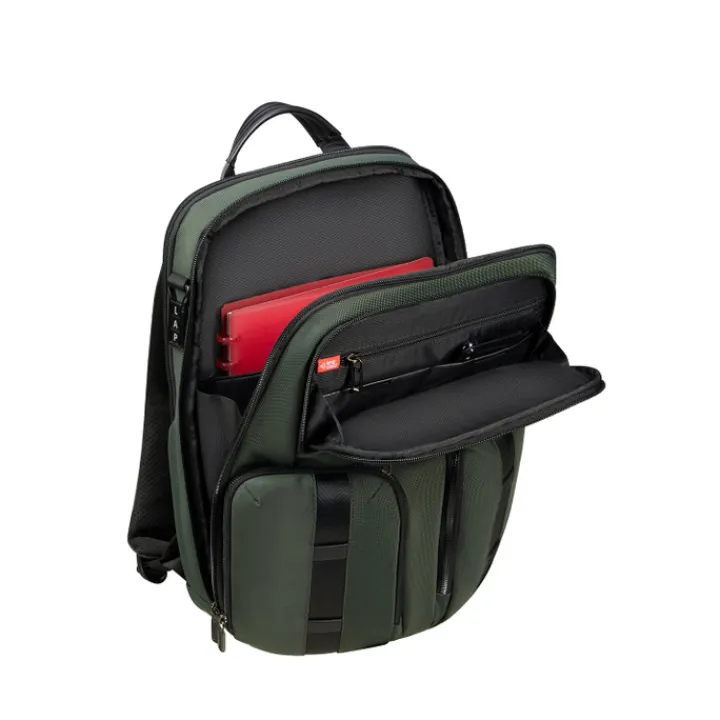 Kleine Rugzakken|Heren Rugzakken>Samsonite Urban-Eye Backpack 15.6" 2 Pockets green
