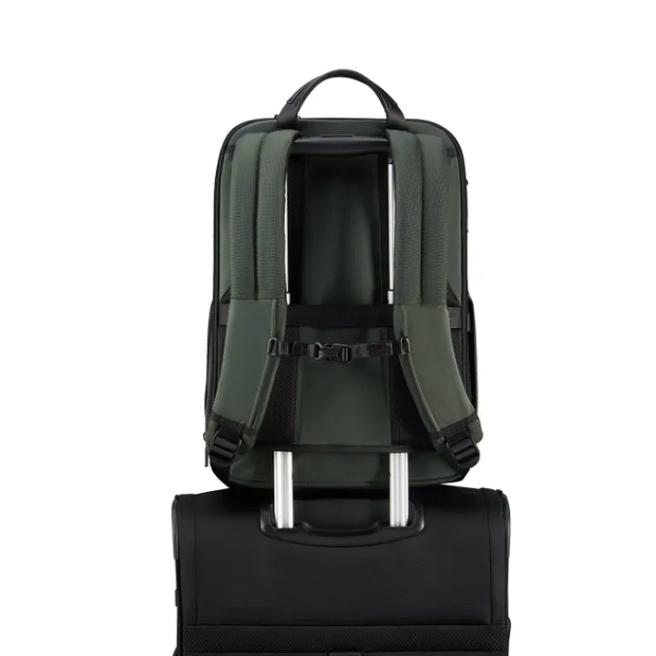 Kleine Rugzakken|Heren Rugzakken>Samsonite Urban-Eye Backpack 15.6" 2 Pockets green