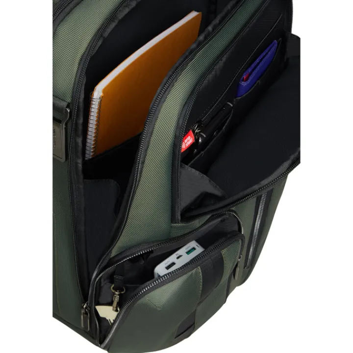Kleine Rugzakken|Heren Rugzakken>Samsonite Urban-Eye Backpack 15.6" 2 Pockets green