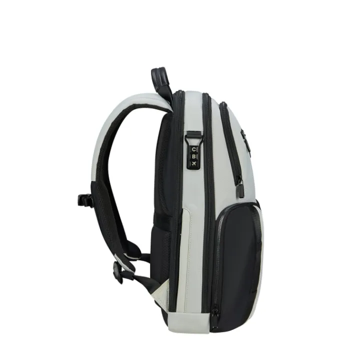 Kleine Rugzakken|Heren Rugzakken>Samsonite Urban-Eye Backpack 15.6" 2 Pockets light grey/lime