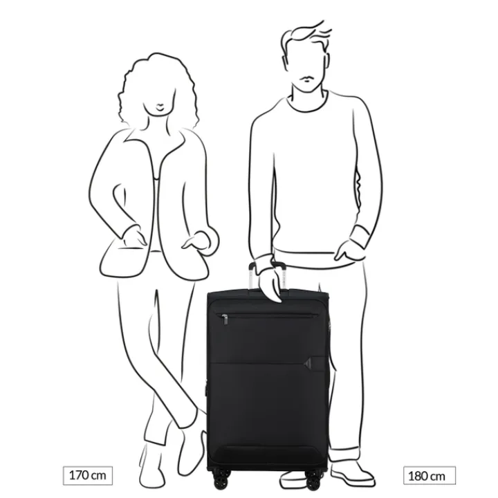 Reistrolleys|Reiskoffers>Samsonite Urbify Spinner 78 Exp black