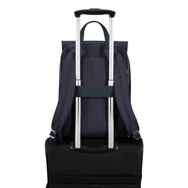 Laptop Schoudertassen|Dames Laptoptassen>Samsonite Zalia 3.0 Backpack W/Flap 14.1" dark navy