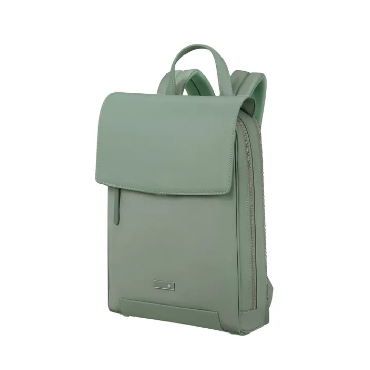 Herentassen|Laptop Schoudertassen>Samsonite Zalia 3.0 Backpack W/Flap 14.1" mineral green