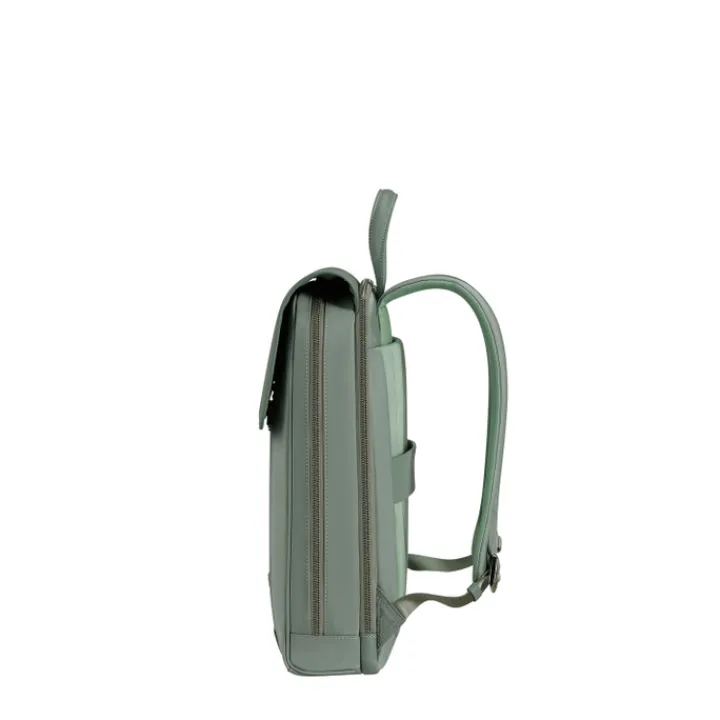 Herentassen|Laptop Schoudertassen>Samsonite Zalia 3.0 Backpack W/Flap 14.1" mineral green