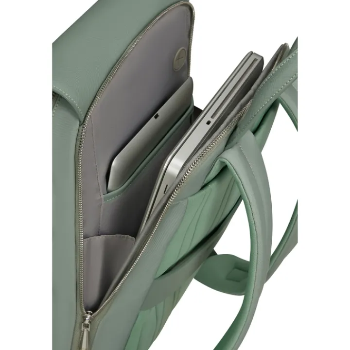 Herentassen|Laptop Schoudertassen>Samsonite Zalia 3.0 Backpack W/Flap 14.1" mineral green
