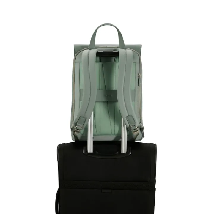Herentassen|Laptop Schoudertassen>Samsonite Zalia 3.0 Backpack W/Flap 14.1" mineral green