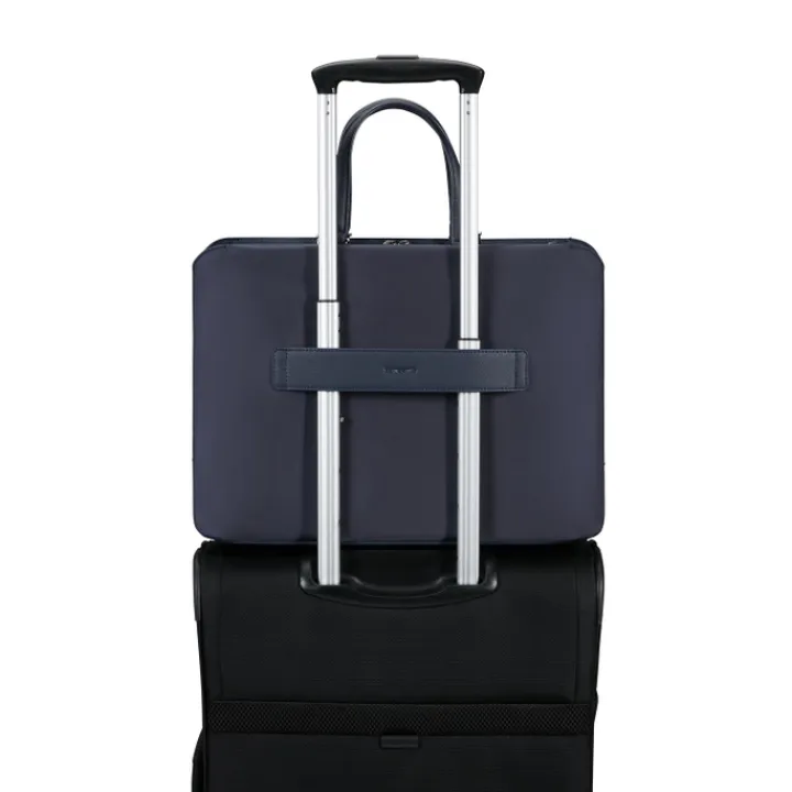 Laptop Schoudertassen|Dames Laptoptassen>Samsonite Zalia 3.0 Bailhandle 3 Comp 14.1" dark navy