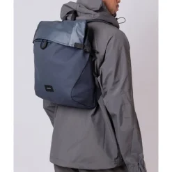Schoolrugzak|Heren Schooltassen>Sandqvist Alfred Backpack navy with black webbing