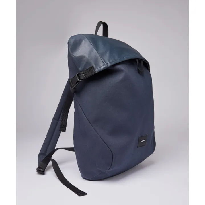 Schoolrugzak|Heren Schooltassen>Sandqvist Alfred Backpack navy with black webbing
