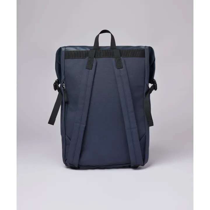 Schoolrugzak|Heren Schooltassen>Sandqvist Alfred Backpack navy with black webbing