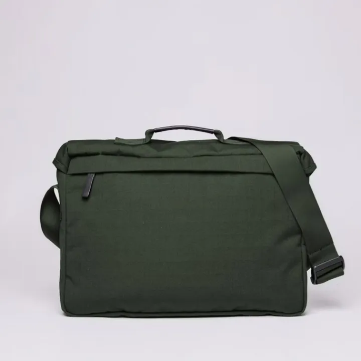 Herentassen|Laptop Schoudertassen>Sandqvist Everyday Messenger Bag dark green