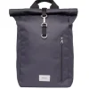 Kleine Rugzakken|Daypack>Sandqvist Ground Rolltop Backpack L asphalt with black webbing