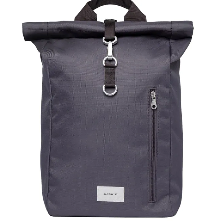 Kleine Rugzakken|Daypack>Sandqvist Ground Rolltop Backpack L asphalt with black webbing
