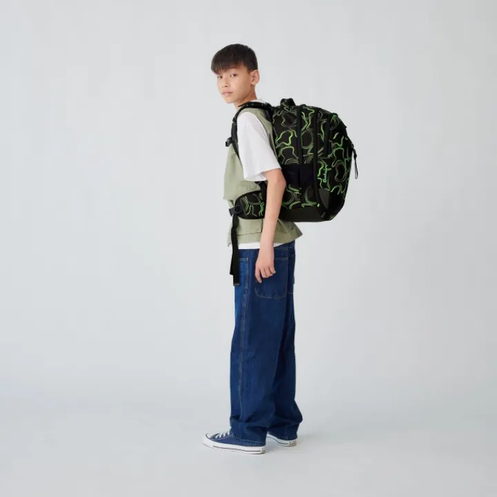 Schoolrugzak|Daypack>Satch Match School Backpack green supreme