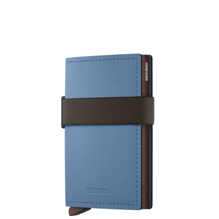 Pasjeshouders|Creditcardhouders>Secrid Bandwallet Matte steel blue-brown