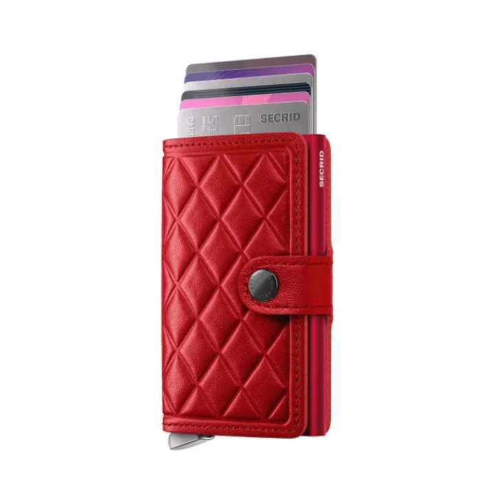 Pasjeshouders|Creditcardhouders>Secrid Miniwallet Emboss Diamond red