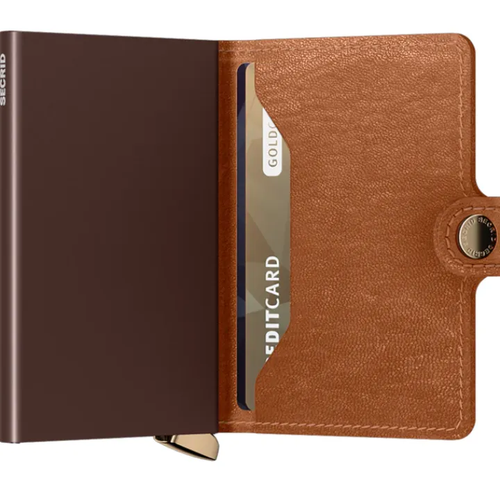 Pasjeshouders|Creditcardhouders>Secrid Miniwallet Emboss Lines cognac