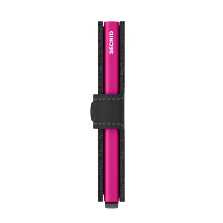 Pasjeshouders|Creditcardhouders>Secrid Miniwallet Portemonnee Matte black & fuchsia