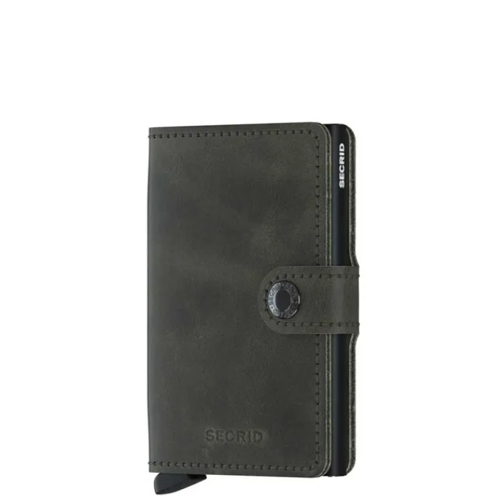 Pasjeshouders|Creditcardhouders>Secrid Miniwallet Portemonnee Vintage olive / black
