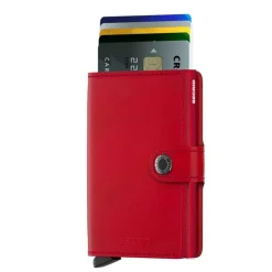 Pasjeshouders|Creditcardhouders>Secrid Miniwallet Portemonnee red leather