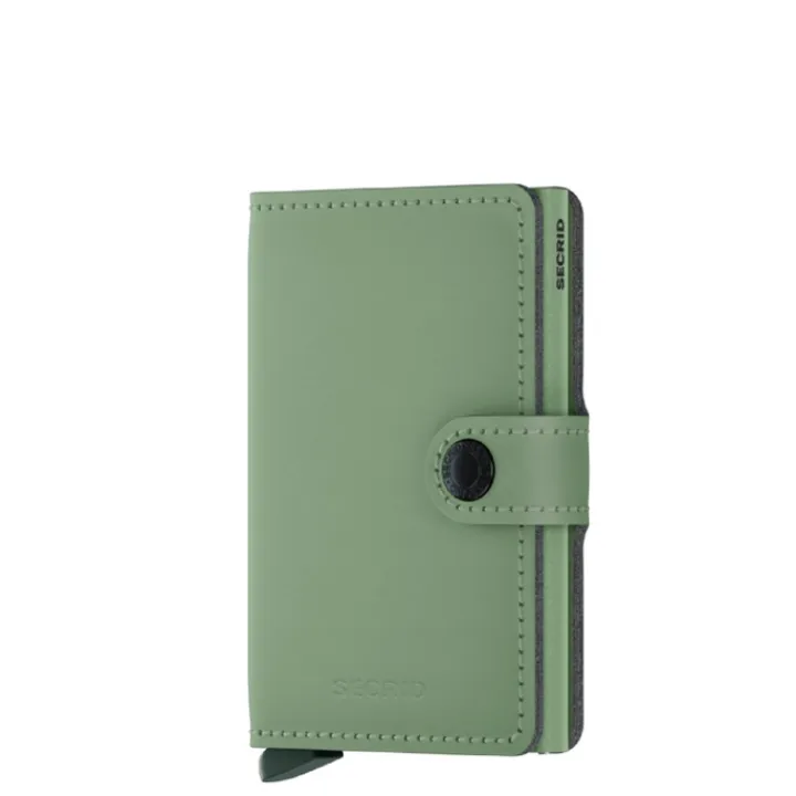 Pasjeshouders|Creditcardhouders>Secrid Miniwallet Portemonnee Yard Powder pistachio