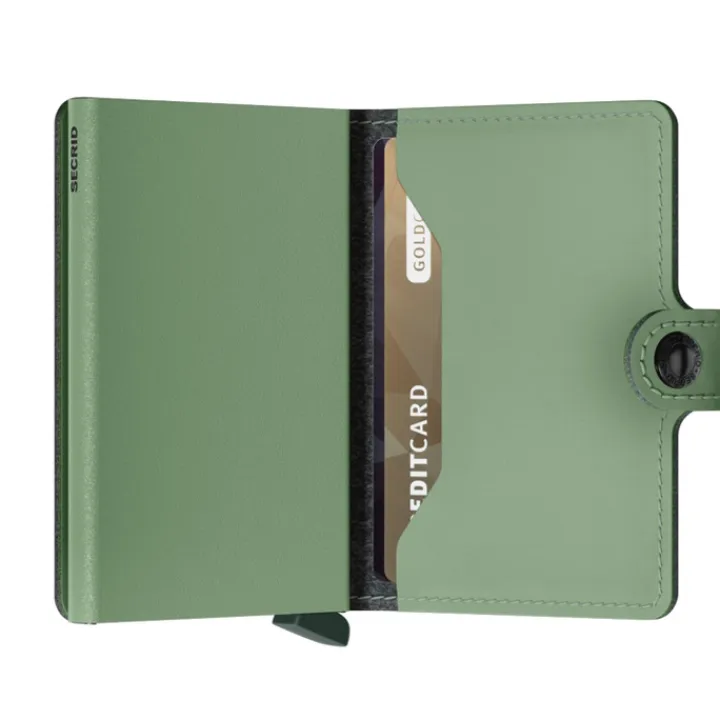 Pasjeshouders|Creditcardhouders>Secrid Miniwallet Portemonnee Yard Powder pistachio