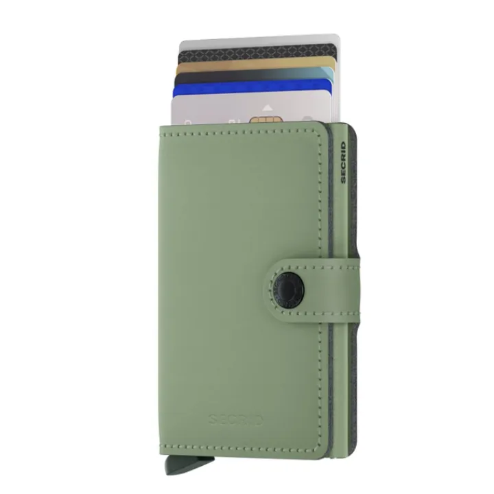Pasjeshouders|Creditcardhouders>Secrid Miniwallet Portemonnee Yard Powder pistachio