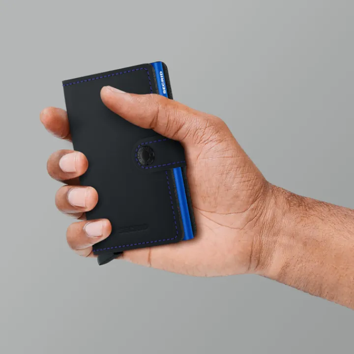 Pasjeshouders|Creditcardhouders>Secrid Miniwallet Portemonnee Matte black & blue