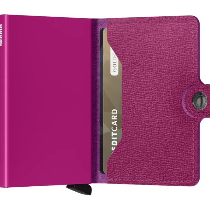 Pasjeshouders|Creditcardhouders>Secrid Miniwallet Portemonnee Crisple fuchsia