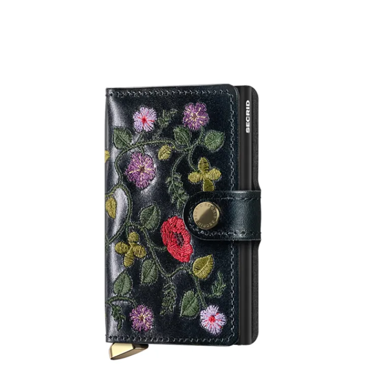 Pasjeshouders|Creditcardhouders>Secrid Miniwallet Premium Stitch Floral black