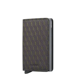 Pasjeshouders|Creditcardhouders>Secrid Slimwallet Optical grey-yellow
