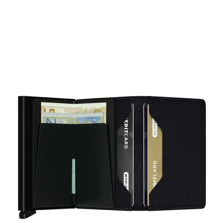 Pasjeshouders|Creditcardhouders>Secrid Slimwallet Portemonnee Crisple black